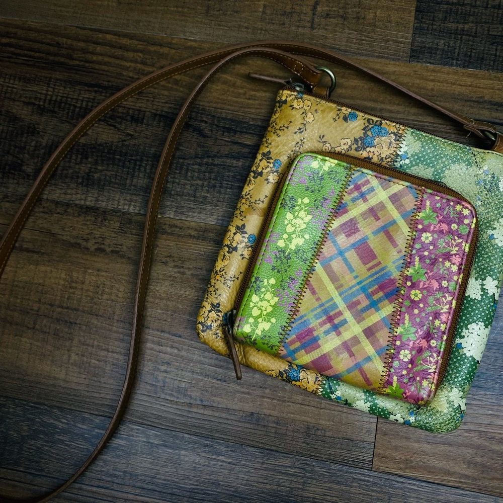 Fossil - Multicolor Patchwork - Crossbody Purse
